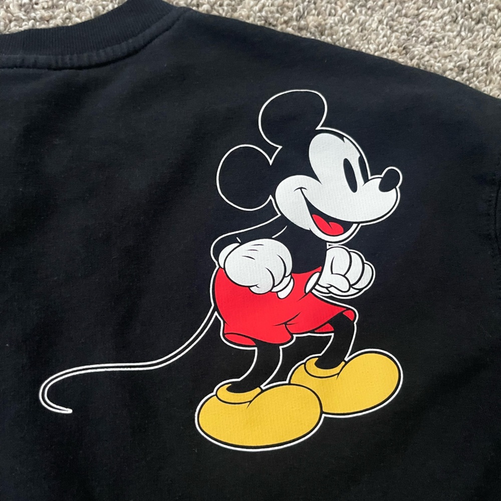 Men’s Disneyland Resort Disney Mickey Mouse Black Crewneck Sweatshirt Size S - Picture 8 of 10